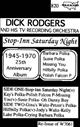 Dick Rodgers and his TV Recording Orchestra - Vol 12 Stop - Inn Saturday Night  W7061
